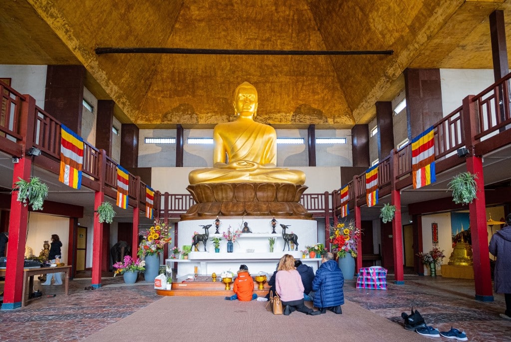 France paris bois de vincennes buddha inside great pagoda