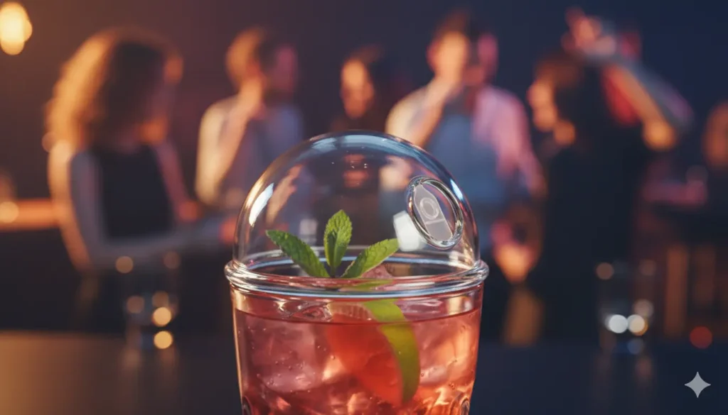 une capote de verre bloque l’introduction de produit